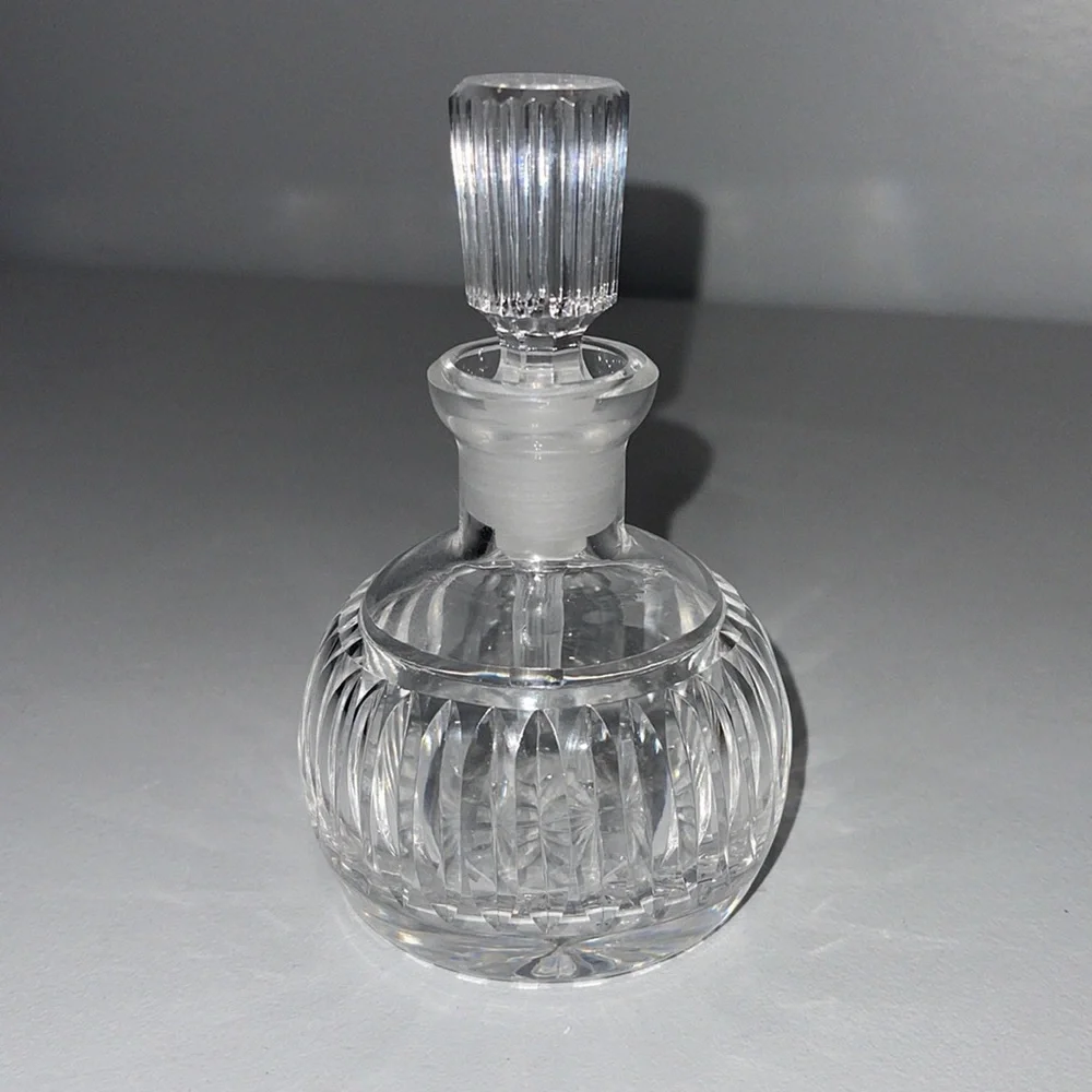 Vintage Waterford Vanity Crystal Perfume Bottle with Beveled Stopper Dauber - Picture 1 of 15